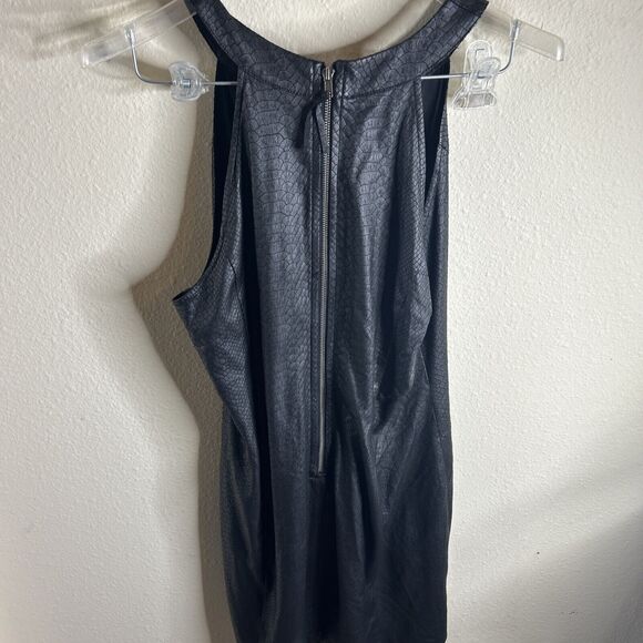 Guess Sport Dress Scale Print Black 10 Sleeveless Mock Neck Athletic - Picture 7 of 11